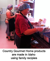 Country Gourmet Home Products are made in Idaho