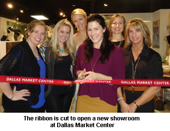 The Ribbon is cut to open a new showroom at Dallas Market Center