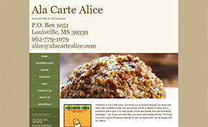 Ala Carte Alice Home Page