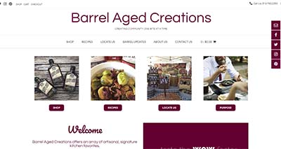 Barrel Aged Creations Home Page