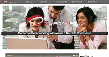 A screenshot from the home page of OmegaNetInc.net, the corporate website for OmegaNet Inc.