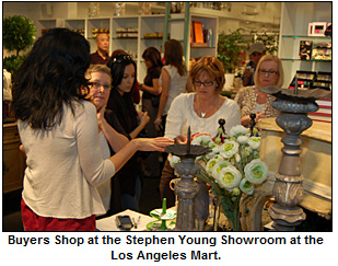 Buyers Shop at the Stephen Young Showroom at the Los Angeles Mart.