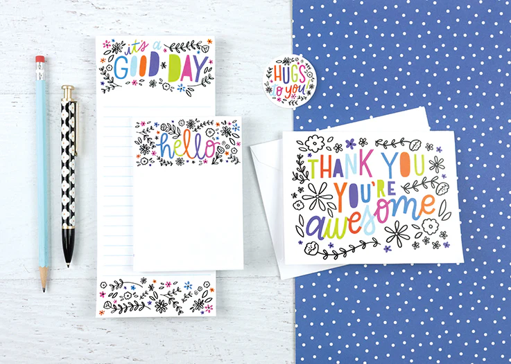 Gina B. Designs makes a complete line of designer greeting cards made in USA