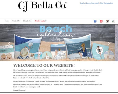 CJ Bella Co Home Page