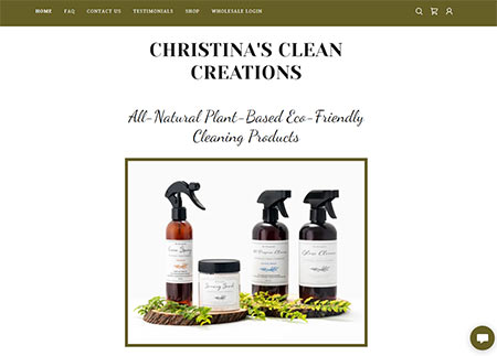 Christinas Clean Creations Home Page