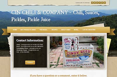 Cin Chili Home Page