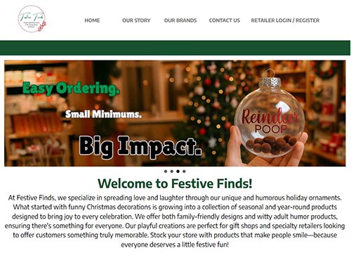 Festive Finds Home Page