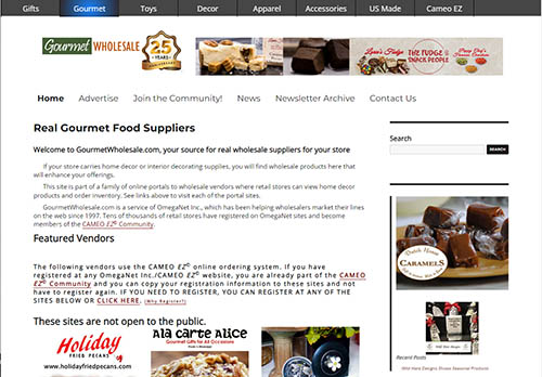 Gourmet Wholesale Home Page
