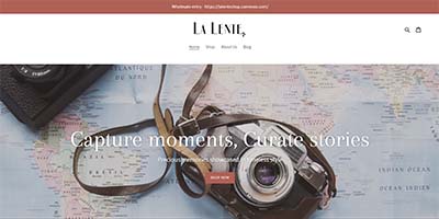 La Lente Shop Home Page