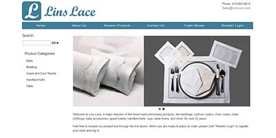 Lins Lace Home Page