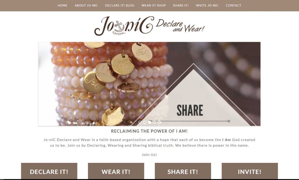 Jonic Declare and Wear Home Page