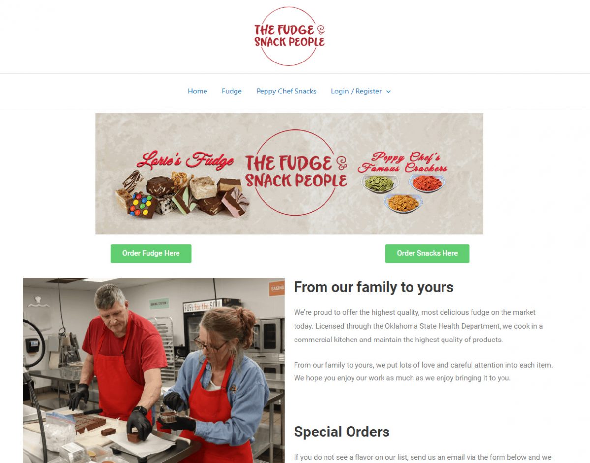 The Fudge N Snack People Home Page