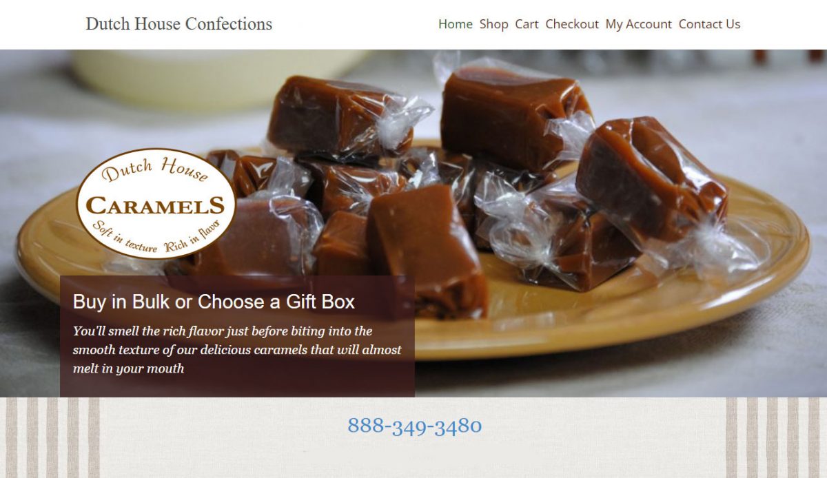 Dutch House Caramels Opens New Wholesale Site.